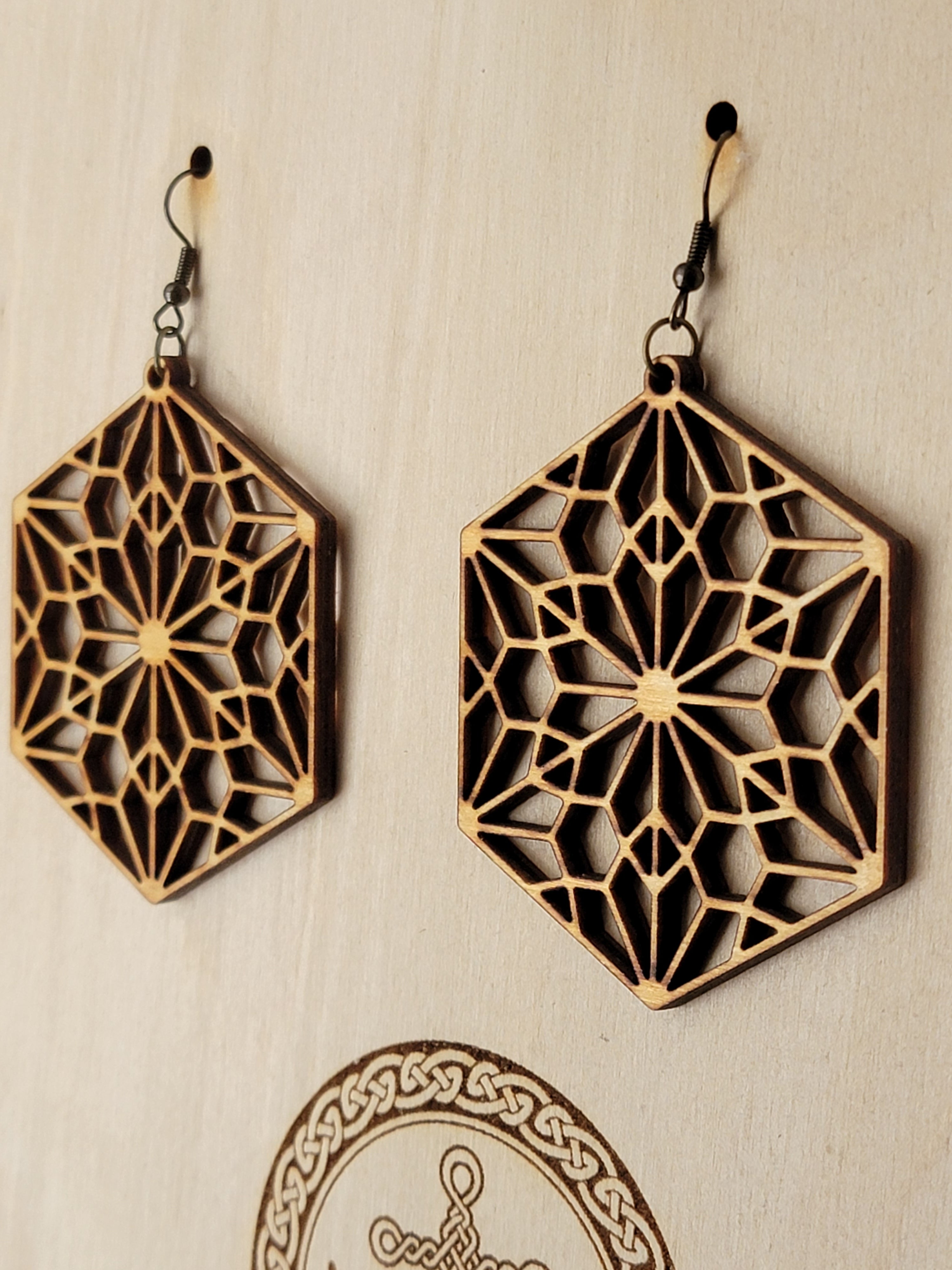 Custom Laser Cut Wood Earrings – Shop Iowa