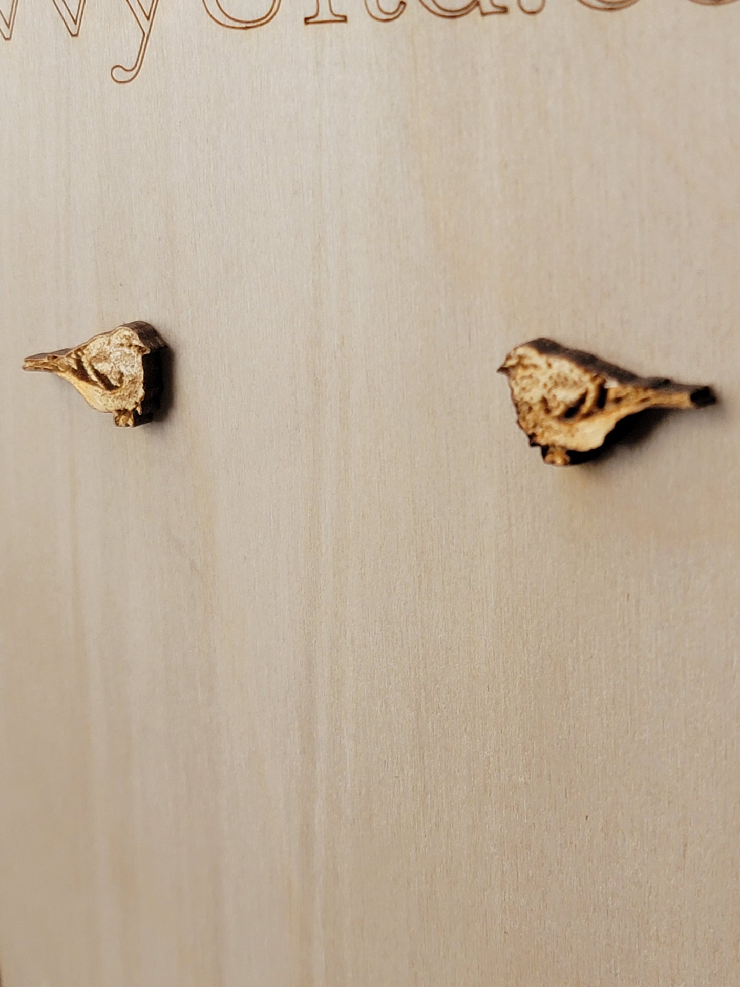 Earrings Animal Themed Laser cut / Engraved wooden