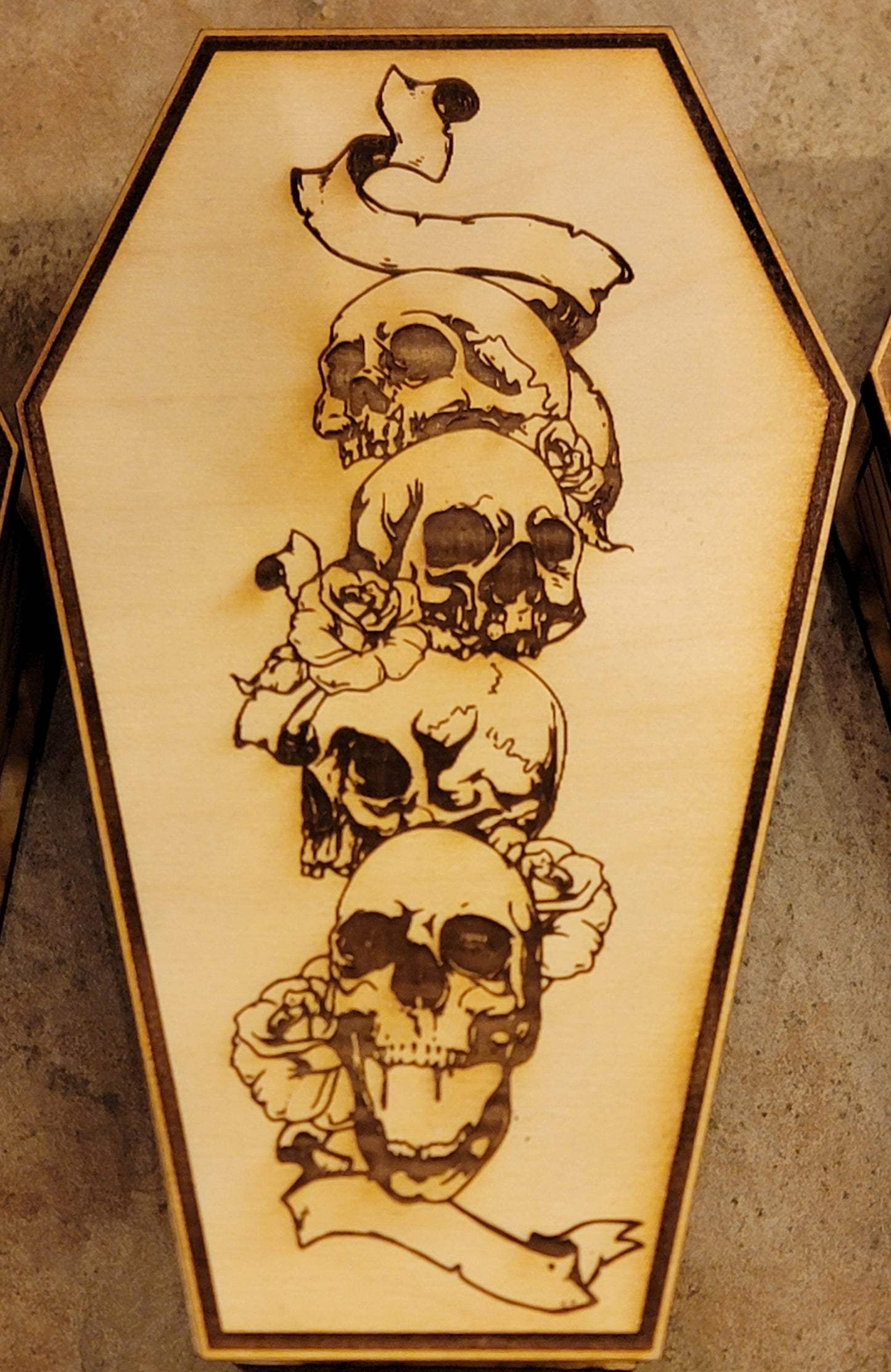 Coffin Boxes Laser cut and engraved - Available Locally