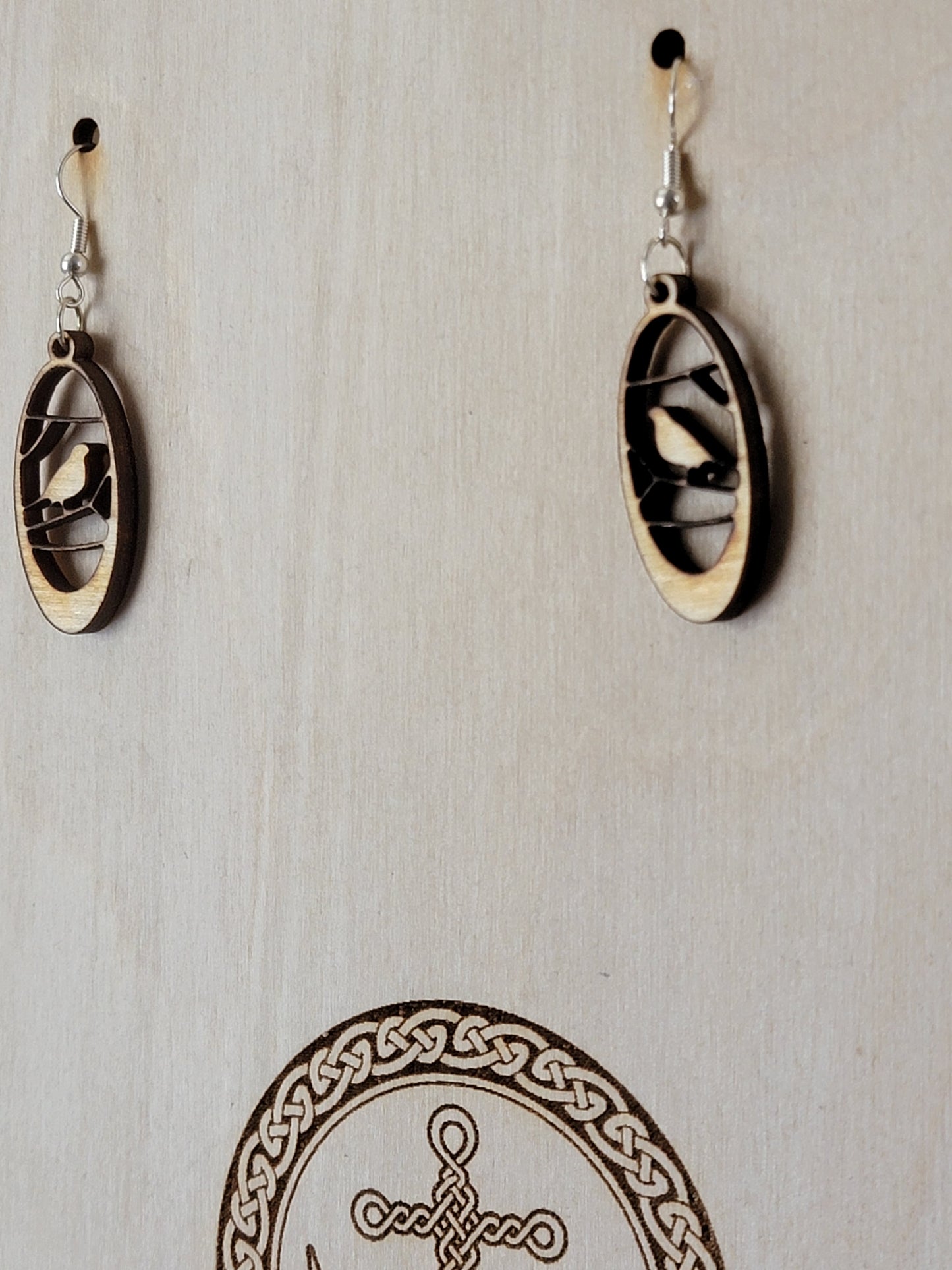 Earrings Animal Themed Laser cut / Engraved wooden